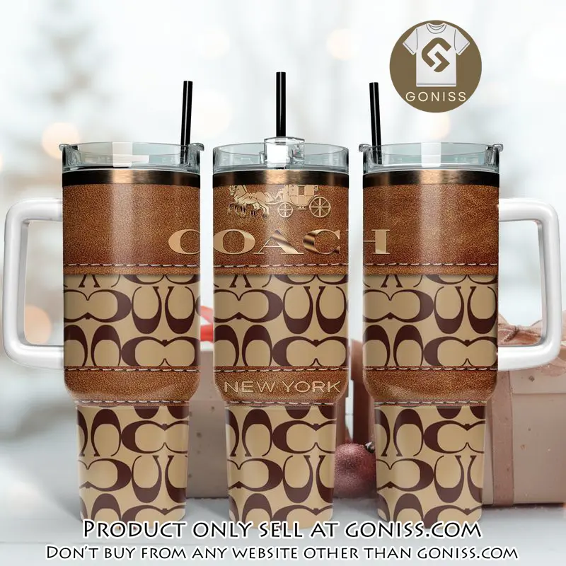 Coach new york stanley tumbler 40oz stanley tumbler coach logo ktb1120 gn1037454